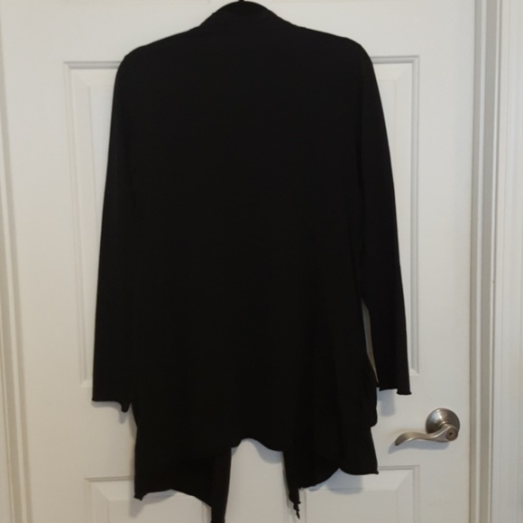 Ladies black long tunic top - Picture 3 of 3